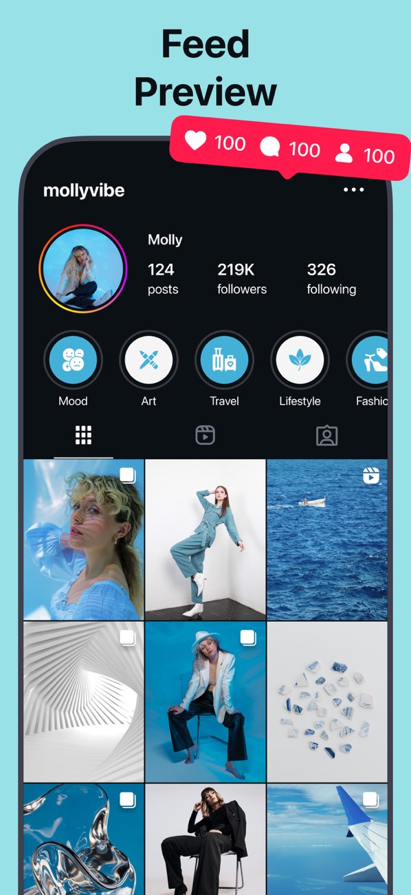 Grid Preview iPhone App Store screenshot 1